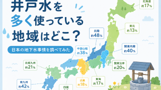 井戸水を多く使っている地域はどこ？～日本の地下水事情を調べてみた～