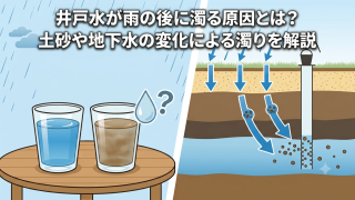井戸水が雨の後に濁る原因とは？土砂や地下水の変化による濁りを解説